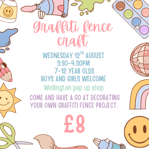 Graffiti fence craft workshop